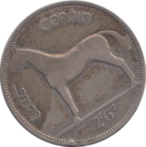 1928 SILVER IRELAND HALF CROWN - SILVER WORLD COINS - Cambridgeshire Coins