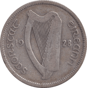 1928 SILVER IRELAND SHILLING - SILVER WORLD COINS - Cambridgeshire Coins