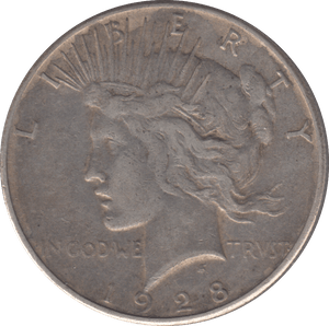 1928 SILVER ONE DOLLAR USA - SILVER WORLD COINS - Cambridgeshire Coins