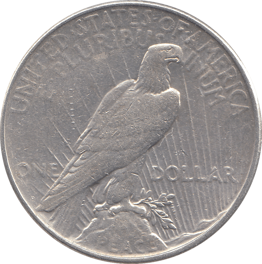 1928 SILVER PEACE DOLLAR USA - SILVER WORLD COINS - Cambridgeshire Coins
