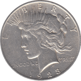 1928 SILVER PEACE DOLLAR USA - SILVER WORLD COINS - Cambridgeshire Coins
