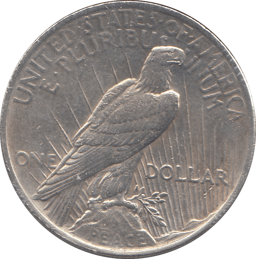 1928 SILVER PEACE DOLLAR USA - SILVER WORLD COINS - Cambridgeshire Coins
