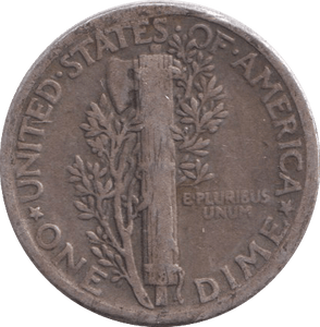 1928 SILVER USA ONE DIME - SILVER WORLD COINS - Cambridgeshire Coins