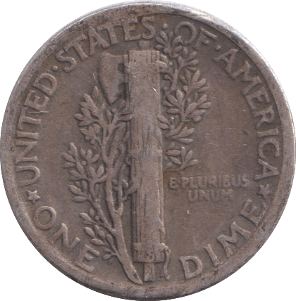1928 SILVER USA ONE DIME - SILVER WORLD COINS - Cambridgeshire Coins