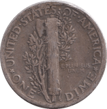 1928 SILVER USA ONE DIME - SILVER WORLD COINS - Cambridgeshire Coins