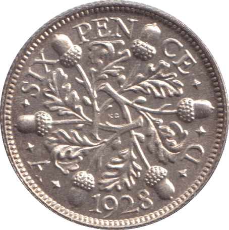 1928 SIXPENCE ( BU ) - SIXPENCE - Cambridgeshire Coins