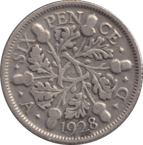 1928 SIXPENCE ( FINE ) - SIXPENCE - Cambridgeshire Coins
