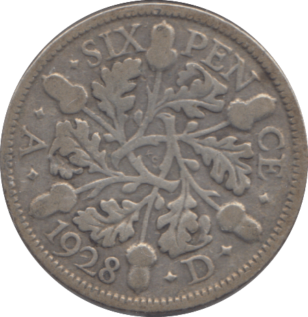 1928 SIXPENCE ( FINE ) - SIXPENCE - Cambridgeshire Coins