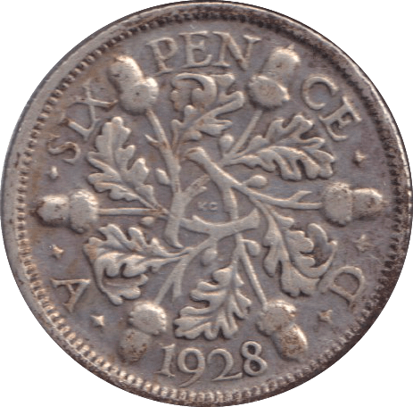 1928 SIXPENCE ( GF ) - SIXPENCE - Cambridgeshire Coins