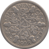1928 SIXPENCE ( GF ) - Sixpence - Cambridgeshire Coins