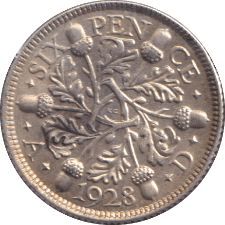 1928 SIXPENCE ( GVF ) - SIXPENCE - Cambridgeshire Coins