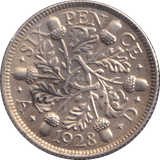 1928 SIXPENCE ( GVF ) - SIXPENCE - Cambridgeshire Coins