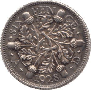 1928 SIXPENCE ( UNC ) - Sixpence - Cambridgeshire Coins