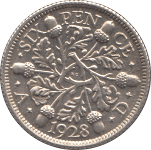 1928 SIXPENCE ( UNC ) - SIXPENCE - Cambridgeshire Coins