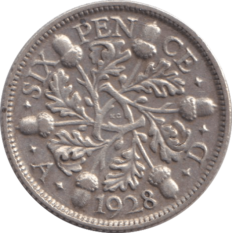 1928 SIXPENCE ( VF ) - SIXPENCE - Cambridgeshire Coins
