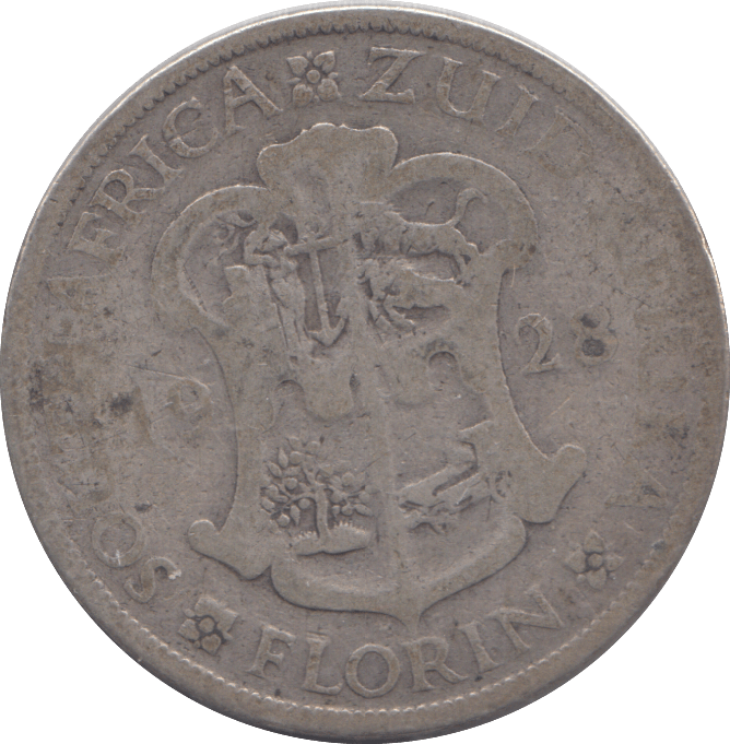1928 SOUTH AFRICA FLORIN - WORLD COINS - Cambridgeshire Coins
