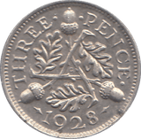 1928 THREEPENCE ( AUNC ) - THREEPENCE - Cambridgeshire Coins