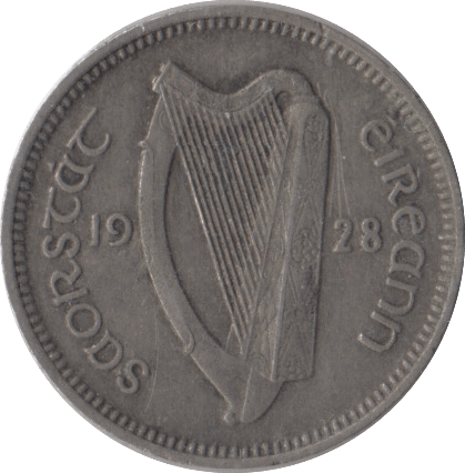 1928 THREEPENCE IRELAND - WORLD COINS - Cambridgeshire Coins