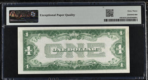 1928 UNITED STATES ONE DOLLAR FR1601 PMG 63 CHOICE UNCIRCULATED - PMG CERTIFIED WORLD BANKNOTES - Cambridgeshire Coins