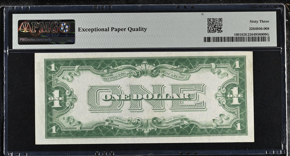 1928 UNITED STATES ONE DOLLAR FR1601 PMG 63 CHOICE UNCIRCULATED - PMG CERTIFIED WORLD BANKNOTES - Cambridgeshire Coins