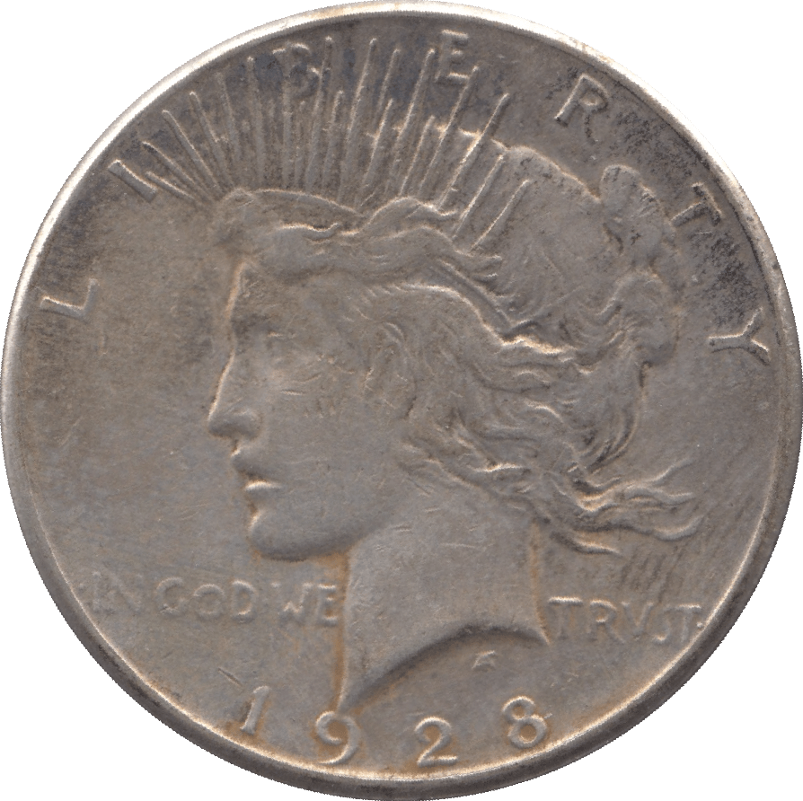 1928 USA SILVER PEACE DOLLAR SAN FRANCISCO MINT - SILVER WORLD COINS - Cambridgeshire Coins