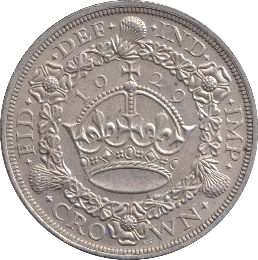1929 CROWN ( AUNC ) - CROWN - Cambridgeshire Coins