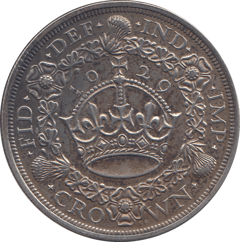 1929 CROWN ( EF ) WREATH - CROWN - Cambridgeshire Coins