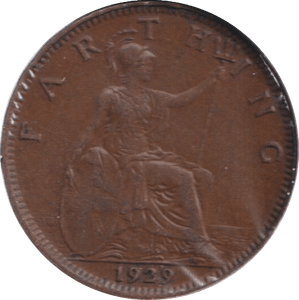 1929 FARTHING ( EF ) - FARTHING - Cambridgeshire Coins