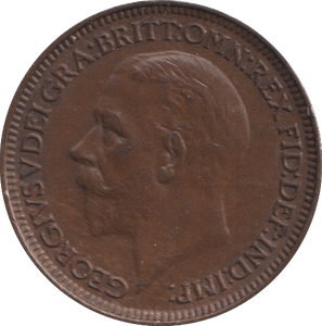 1929 FARTHING ( EF ) - FARTHING - Cambridgeshire Coins