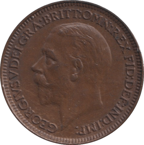 1929 FARTHING ( EF ) - FARTHING - Cambridgeshire Coins