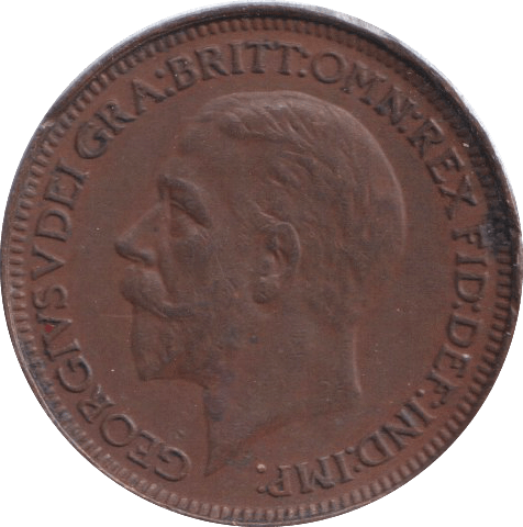 1929 FARTHING ( EF ) - FARTHING - Cambridgeshire Coins
