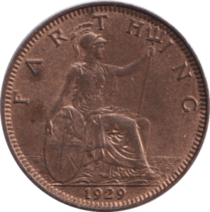 1929 FARTHING ( GF ) - FARTHING - Cambridgeshire Coins