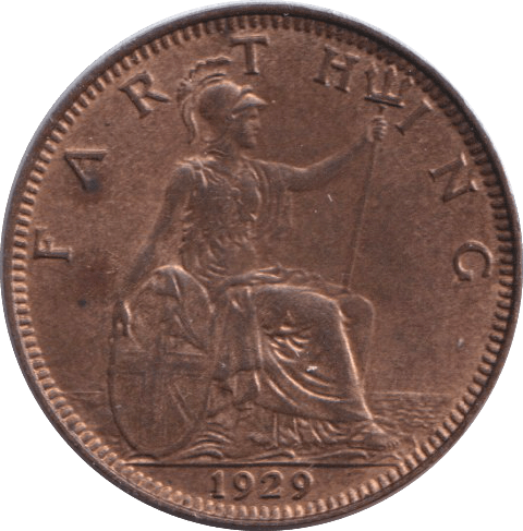 1929 FARTHING ( GF ) - FARTHING - Cambridgeshire Coins