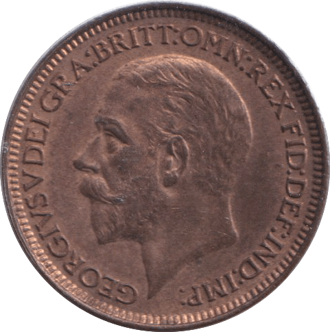 1929 FARTHING ( UNC ) - FARTHING - Cambridgeshire Coins