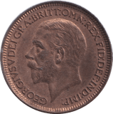 1929 FARTHING ( UNC ) - FARTHING - Cambridgeshire Coins