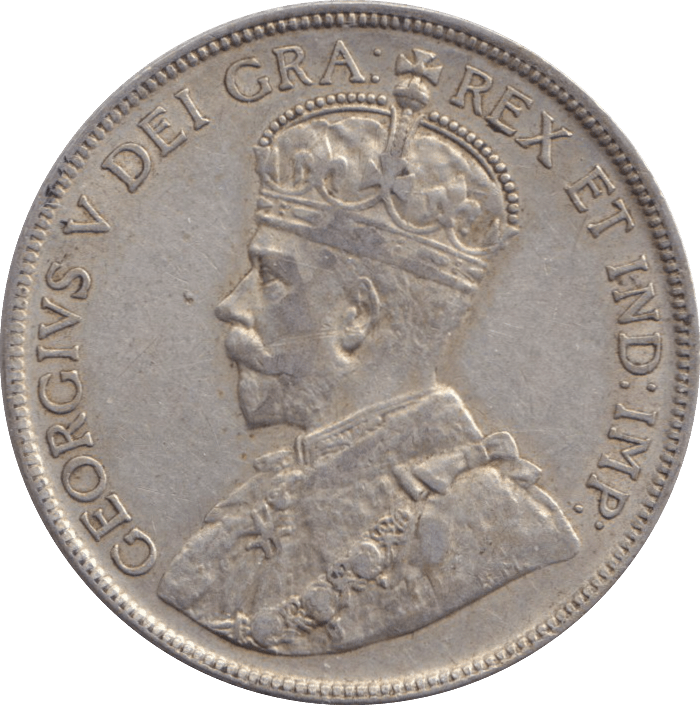 1929 FIFTY CENTS CANADA - WORLD COINS - Cambridgeshire Coins