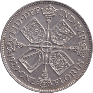 1929 FLORIN ( AUNC ) - FLORIN - Cambridgeshire Coins