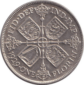 1929 FLORIN ( AUNC ) - FLORIN - Cambridgeshire Coins