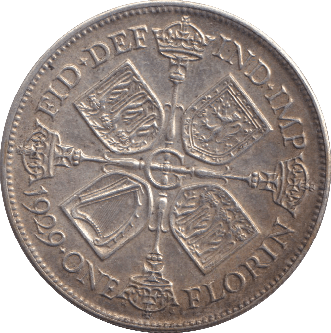 1929 FLORIN ( AUNC ) - FLORIN - Cambridgeshire Coins