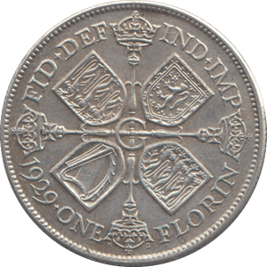 1929 FLORIN ( EF ) - FLORIN - Cambridgeshire Coins