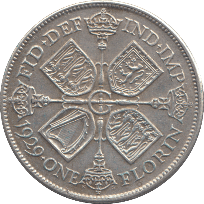 1929 FLORIN ( EF ) - FLORIN - Cambridgeshire Coins