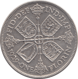 1929 FLORIN ( EF ) - FLORIN - Cambridgeshire Coins