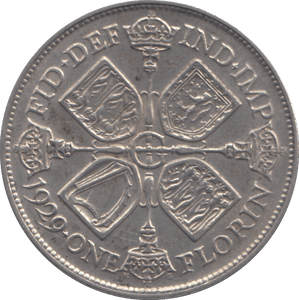 1929 FLORIN ( EF ) - FLORIN - Cambridgeshire Coins