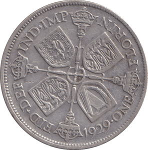 1929 FLORIN ( FINE ) - FLORIN - Cambridgeshire Coins