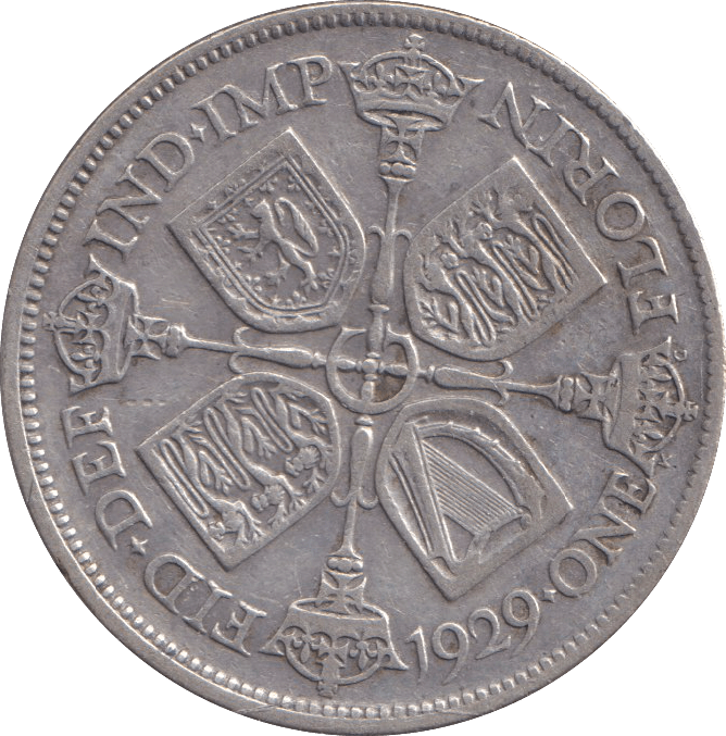 1929 FLORIN ( FINE ) - FLORIN - Cambridgeshire Coins