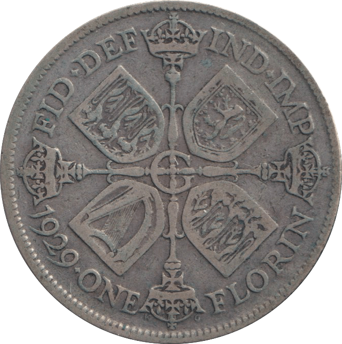1929 FLORIN ( FINE ) - FLORIN - Cambridgeshire Coins