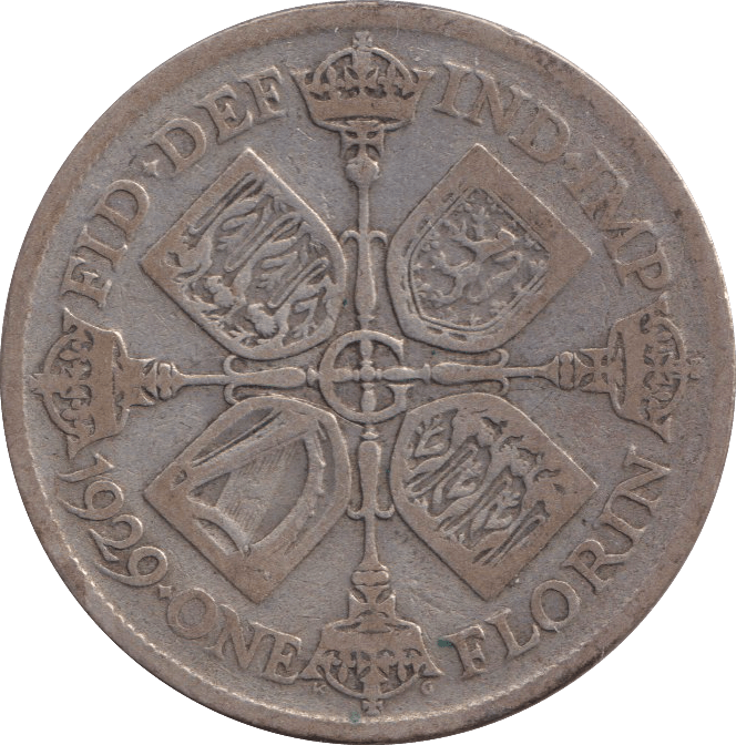 1929 FLORIN ( FINE ) - FLORIN - Cambridgeshire Coins