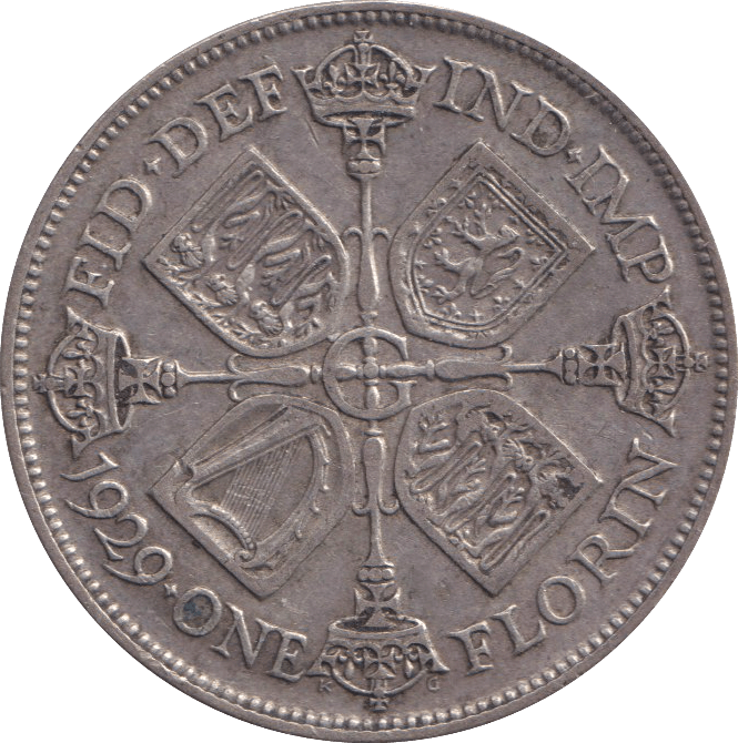 1929 FLORIN ( GF ) - FLORIN - Cambridgeshire Coins
