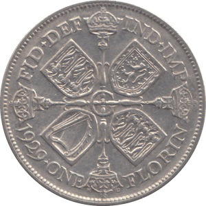1929 FLORIN ( GVF ) - FLORIN - Cambridgeshire Coins
