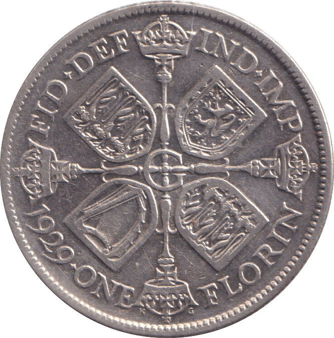 1929 FLORIN ( VF ) - FLORIN - Cambridgeshire Coins